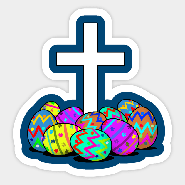 Happy Easter Eggs Sticker by Capturedtee